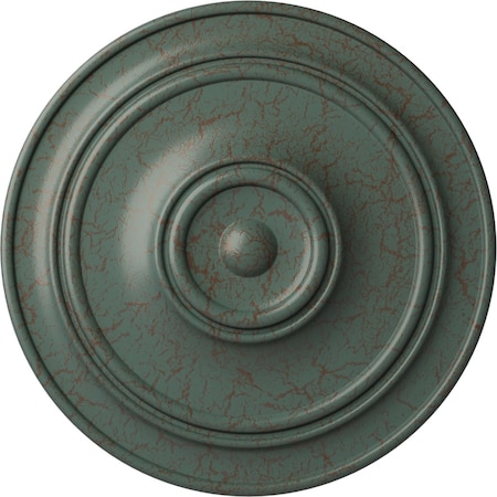 Ekena Millwork Small Classic Ceiling Medallion (Fits Canopies up to 10"), 40 1/4"OD x 3 1/8"P, Cloud Burst Crackle CM40CLCBC